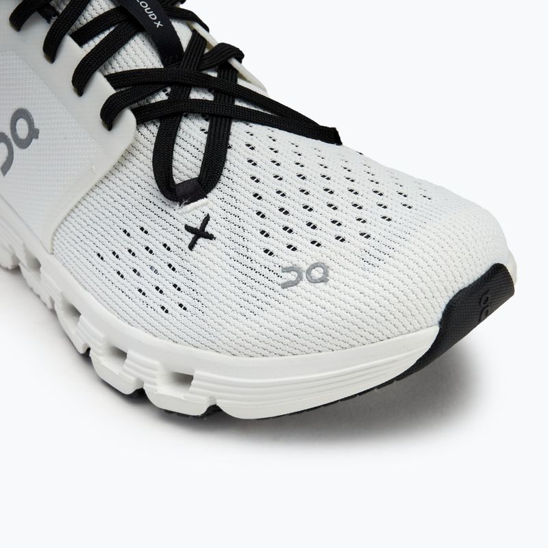 Herren On Cloud X 4 elfenbein/schwarz Laufschuhe 7