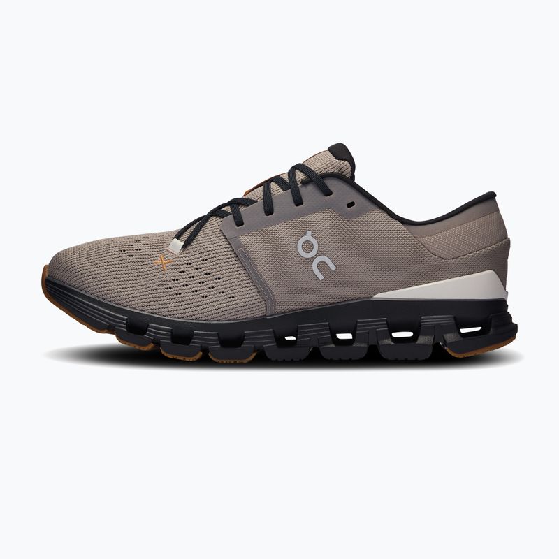 Herren On Cloud X 4 fog/schwarz Laufschuhe 10