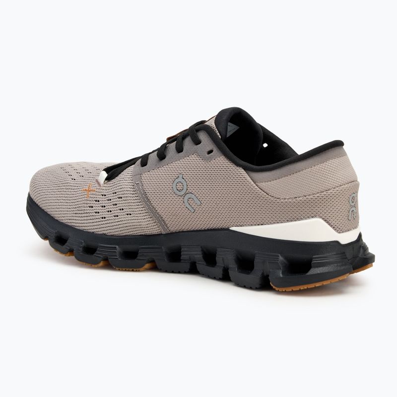 Herren On Cloud X 4 fog/schwarz Laufschuhe 3