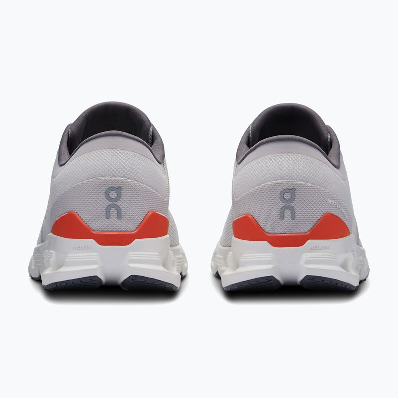 Herren On Cloud X 4 silber/flame Laufschuhe 12