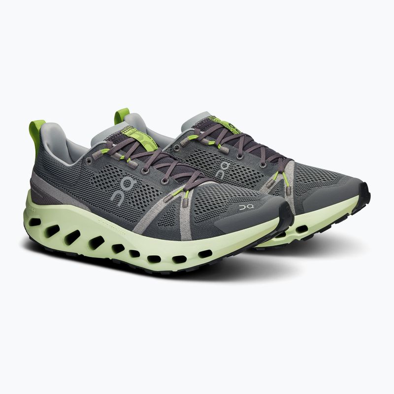 Herren On Cloudsurfer Trail Eisen/Lima Laufschuhe 8