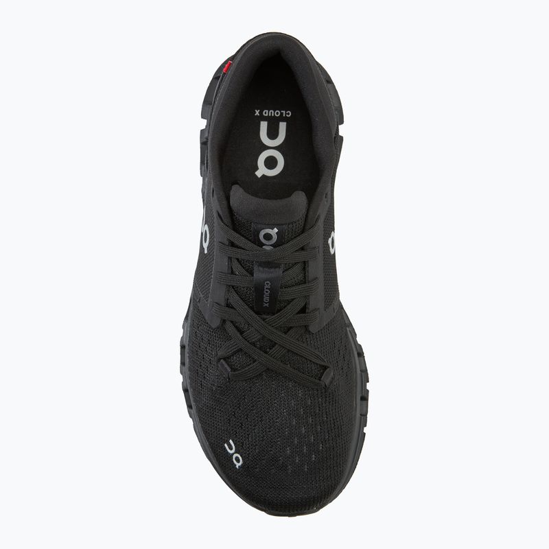 Damen Laufschuhe On Cloud X 4 schwarz/eclipse 5