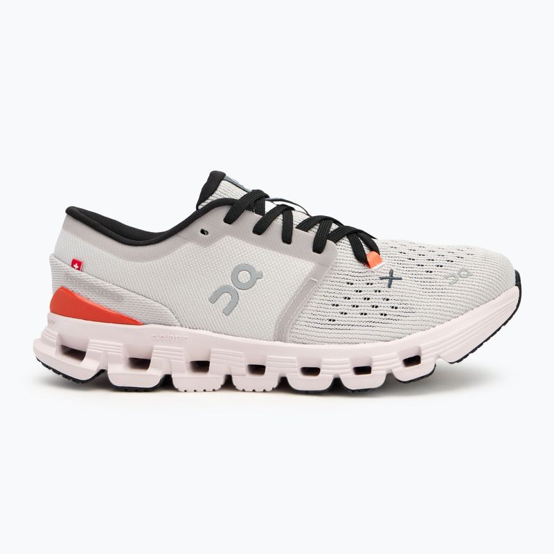 Damen Laufschuhe On Cloud X 4 silber/flame 2