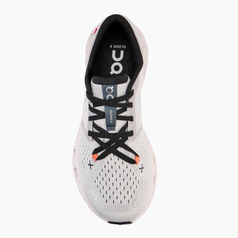 Damen Laufschuhe On Cloud X 4 silber/flame 5