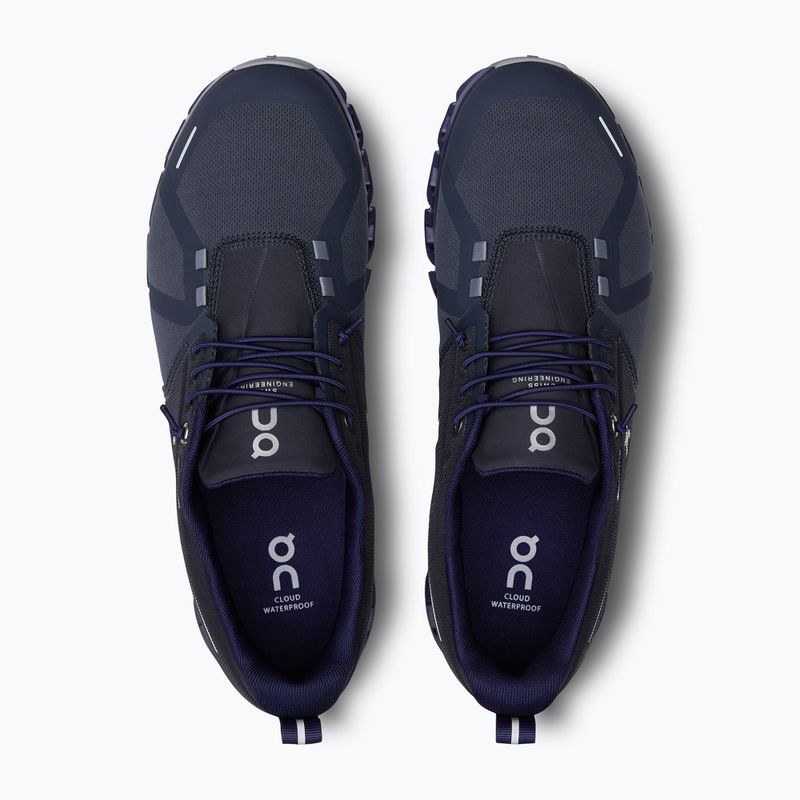 Herren Laufschuhe On Running Cloud 5 Waterproof navy/ink 13