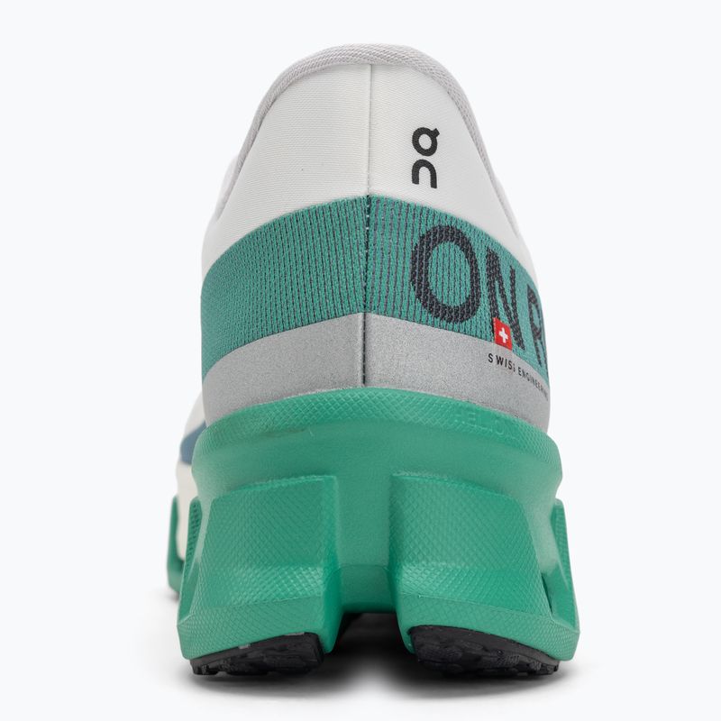 Herren On Cloudmonster Hyper weiß/mint Laufschuhe 6