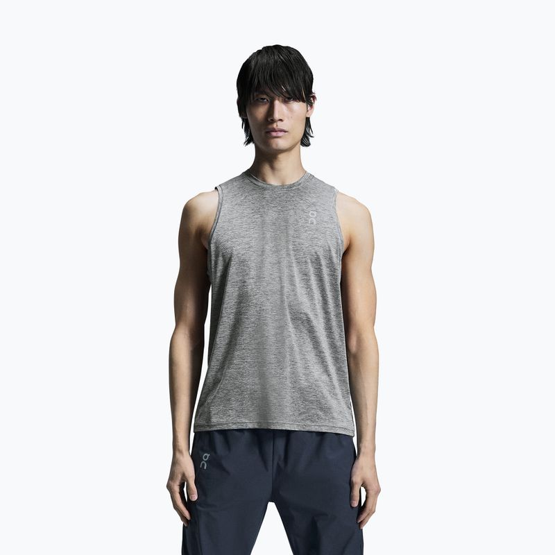 Herren-Lauftank-Top On Running Core Tank heather grey