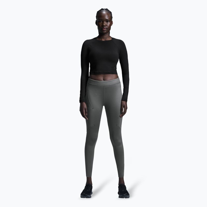 Lauftop Damen On Running Movement Long-T Crop black 2