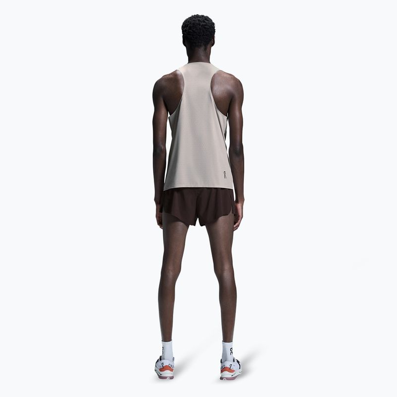 Herren Laufshirt On Race Singlet pearl 3