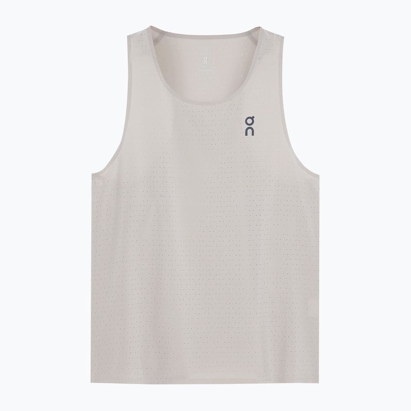 Herren Laufshirt On Running Race Singlet pearl 6