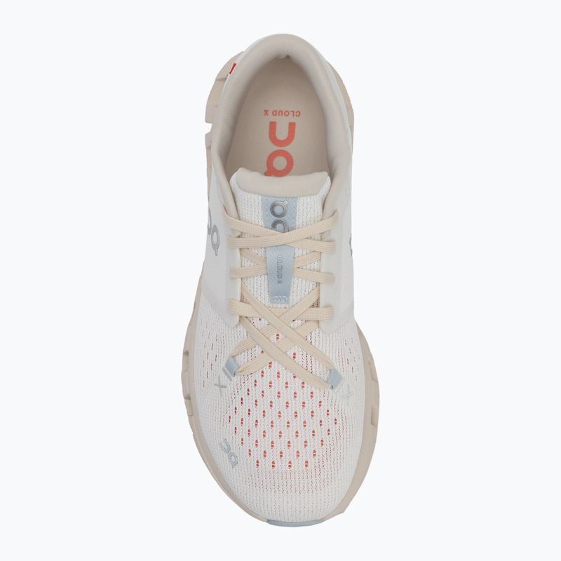 Laufschuhe Damen On Running Cloud X 4 ivory/salmon 5