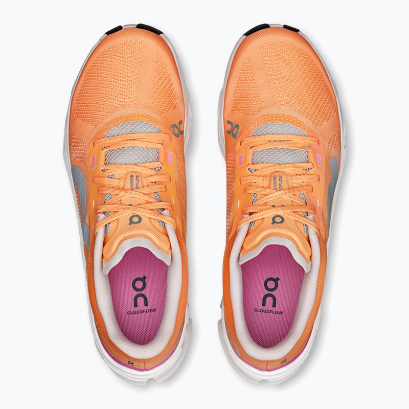 Damen On Cloudflow 5 tangerine/silver Laufschuhe 9