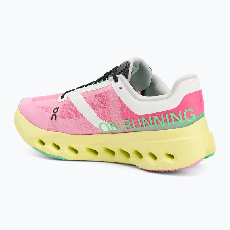 Damen On Running Cloudsurfer Next rosa/limelight Laufschuhe 3