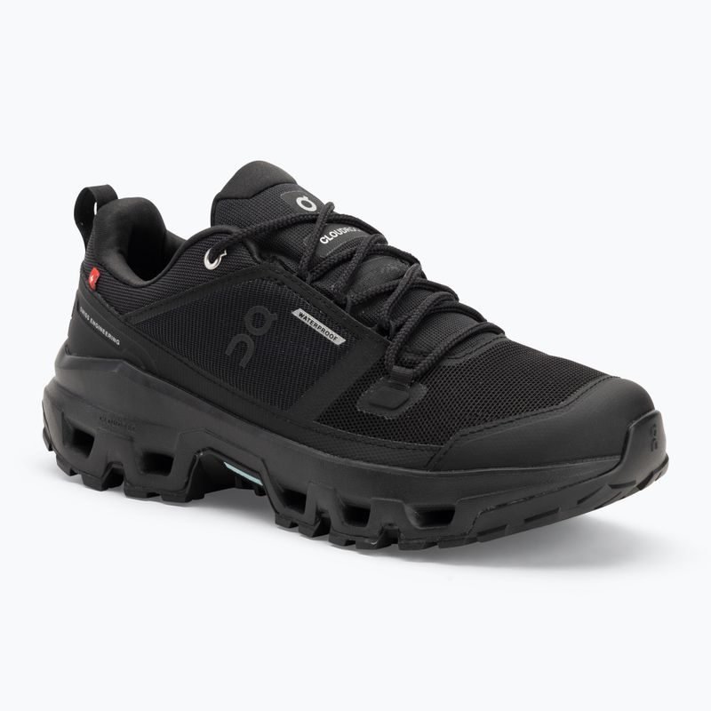 Herrenschuhe On Running Cloudrock Low Waterproof black/black