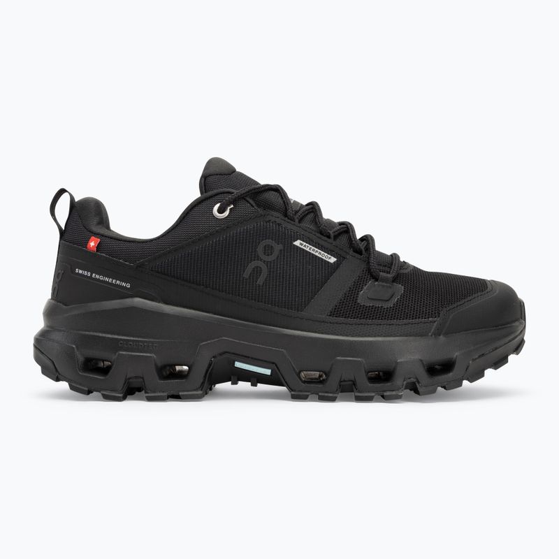 Herrenschuhe On Cloudrock Low Waterproof black/black 2