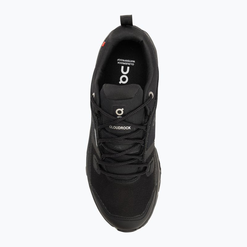 Herrenschuhe On Running Cloudrock Low Waterproof black/black 5