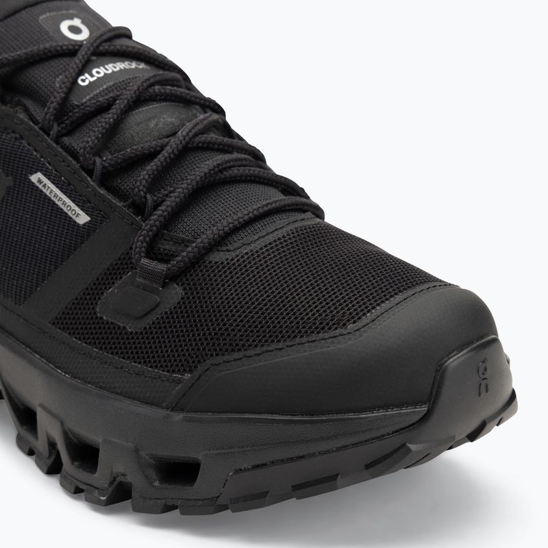 Herrenschuhe On Cloudrock Low Waterproof black/black 7