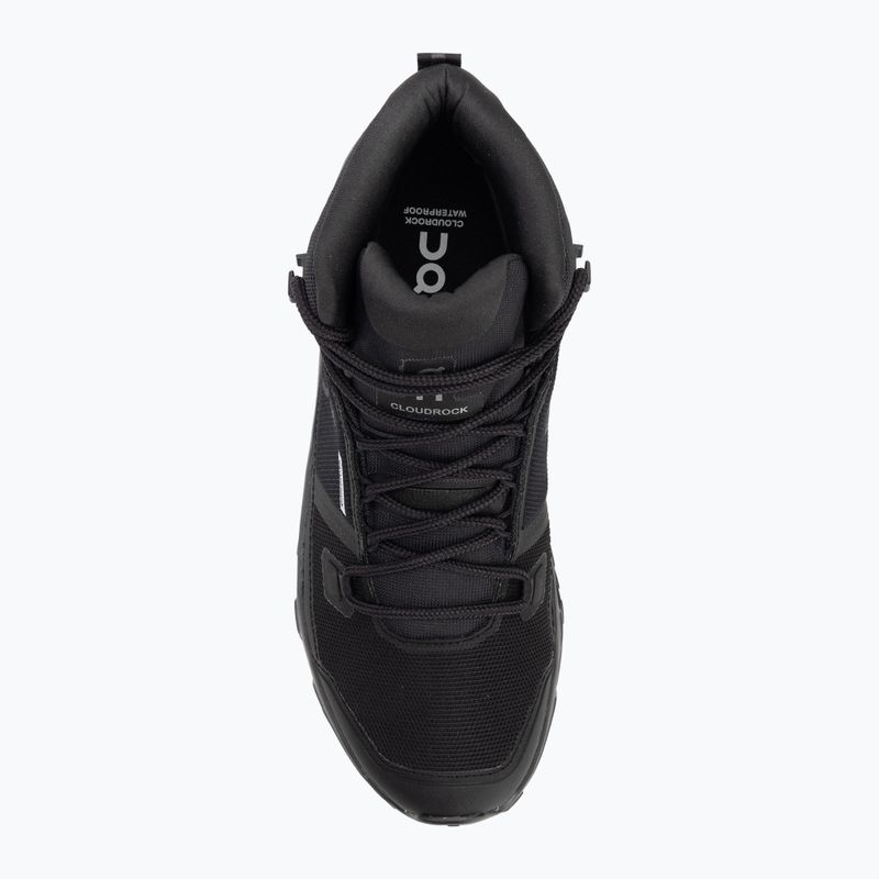 Herrenschuhe On Running Cloudrock Mid Waterproof black/black 5