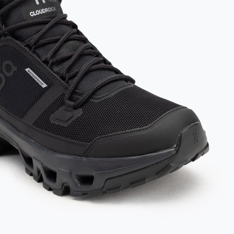Herrenschuhe On Cloudrock Mid Waterproof black/black 7