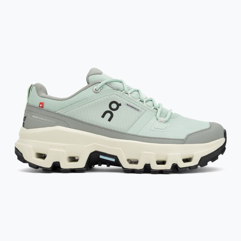 Damen Wanderschuhe On Cloudrock Low Waterproof mineral/aloe 2