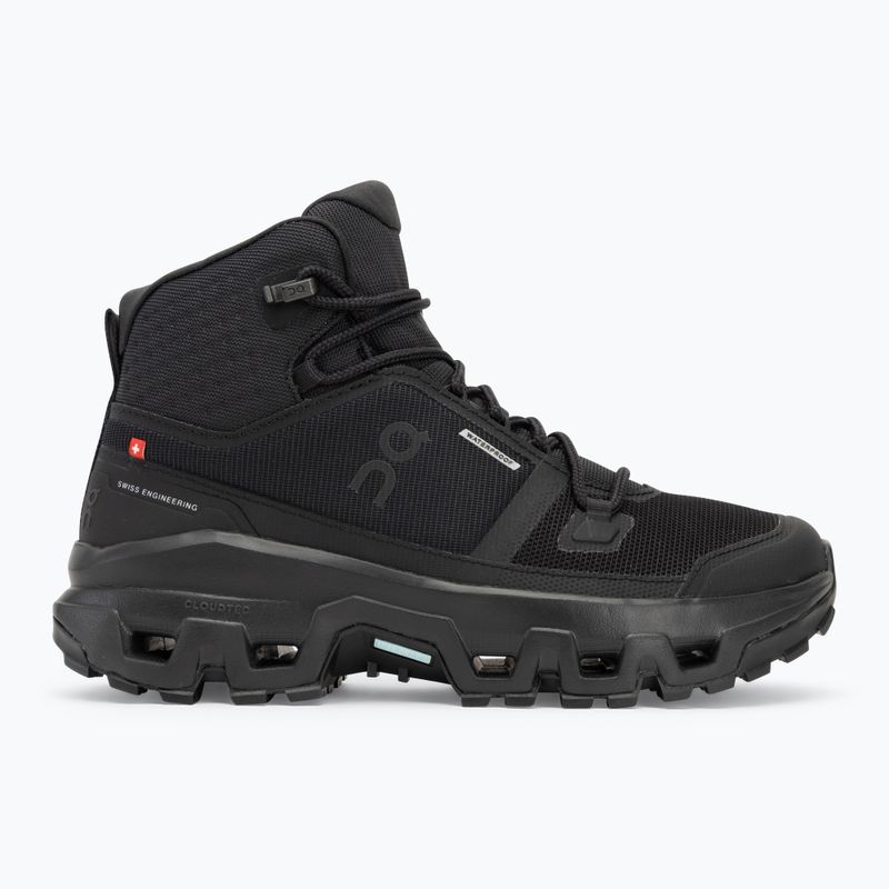 Schuhe Damen On Cloudrock Mid Waterproof black/black 2