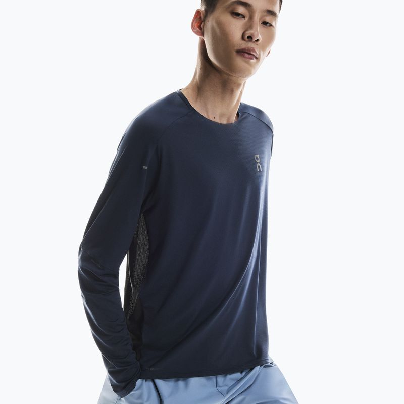 Men's On Performance Long-T navy/schwarz running longsleeve 4