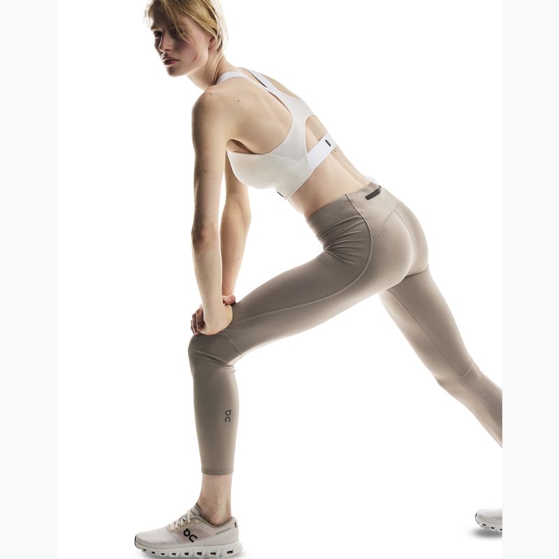 Damen Trainingsleggings On Running Performance Tights 7/8 Asche 5