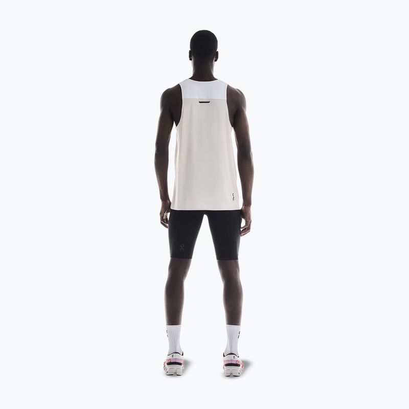 Herren-Laufshirt On Performance Tank white/silver 3
