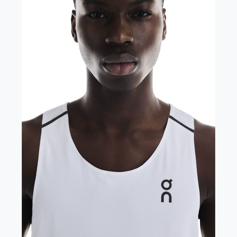 Herren-Laufshirt On Performance Tank white/silver 6