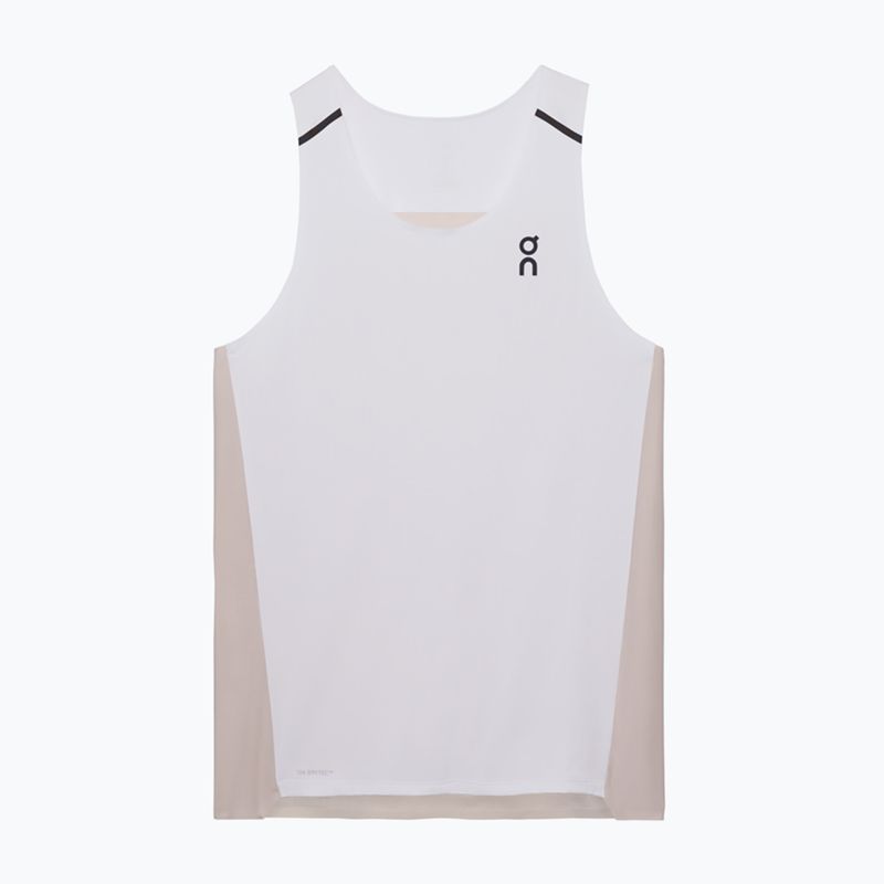 Herren-Laufshirt On Performance Tank white/silver 8