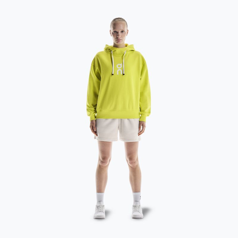 Women's On Running Club Hoodie lime 2