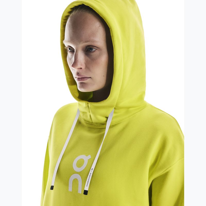 Women's On Running Club Hoodie lime 6