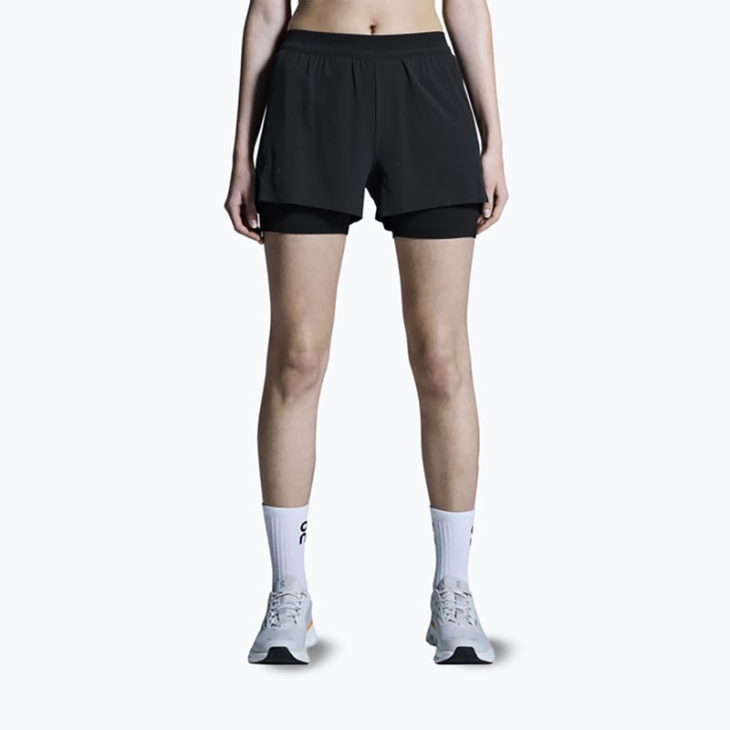Damen-Laufshorts On 3" Performance 2/1 black