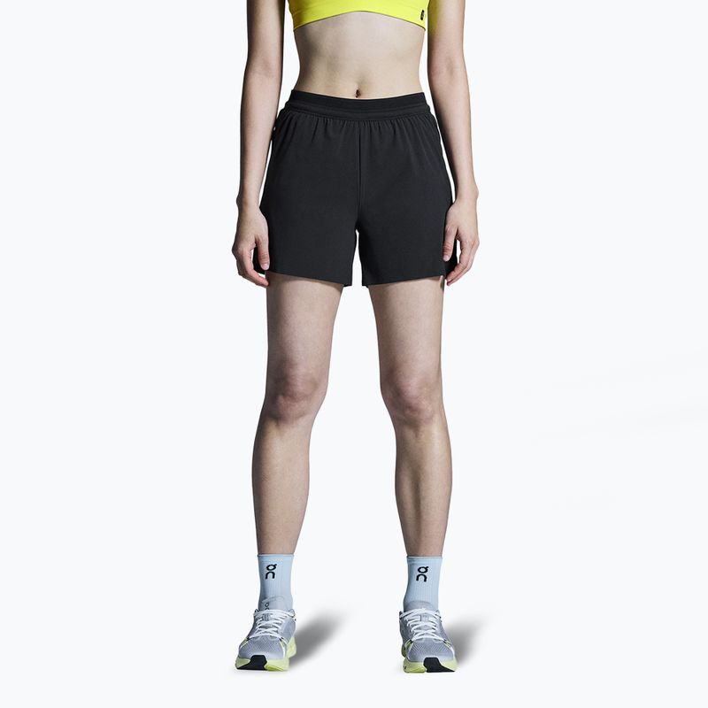 Laufshorts Damen On Running 5" Performance black