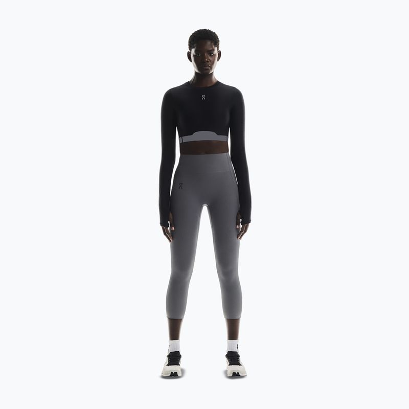 Damen Trainings-Longsleeve On Train Crop black 2