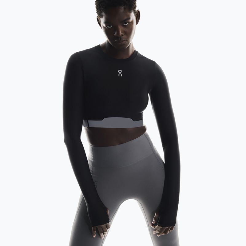 Damen Trainings-Longsleeve On Train Crop black 4
