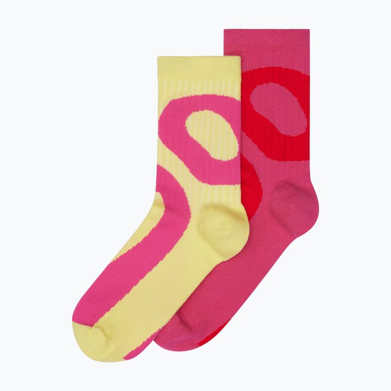 Socken On Liquid Logo High 2 Paar limelight/pink