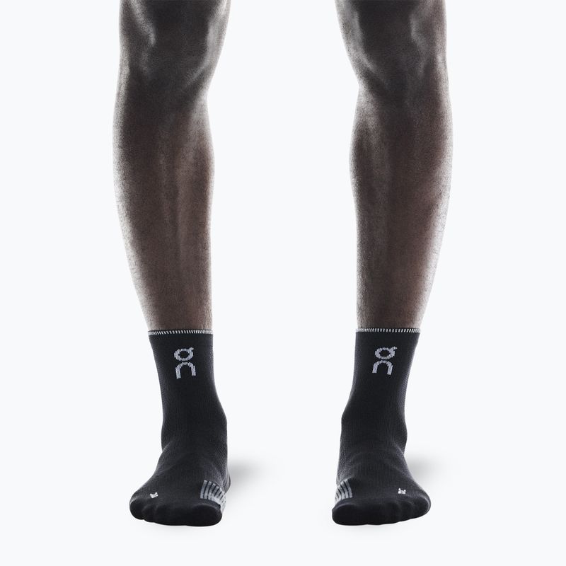 On Performance Run Mid Socken schwarz/eclipse 4