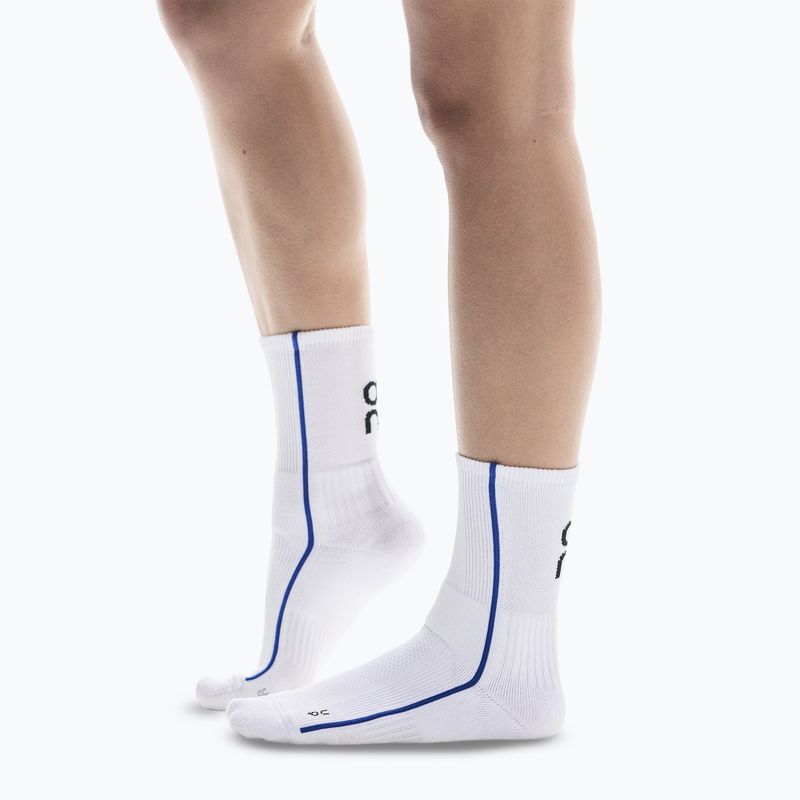 Socken On Court High white/indigo 2
