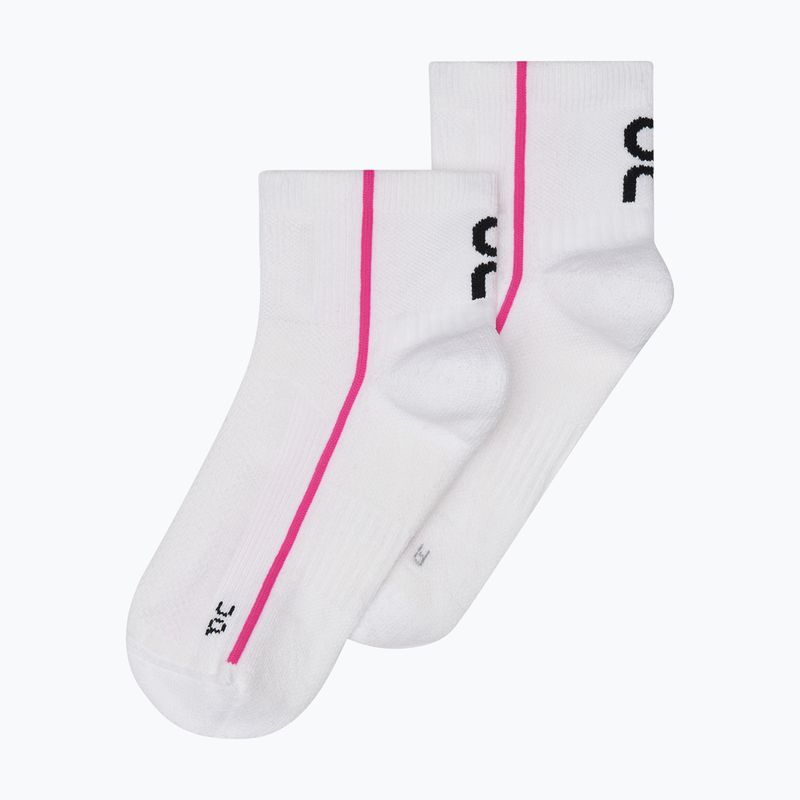 Socken On Running Court Mid white/pink