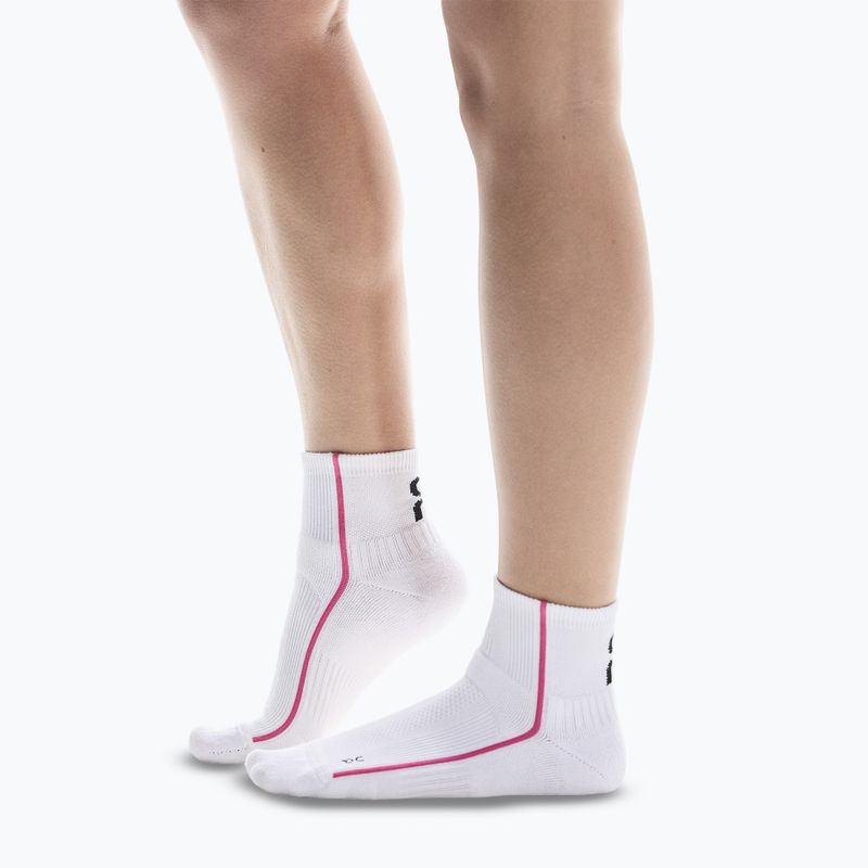 Socken On Running Court Mid white/pink 2