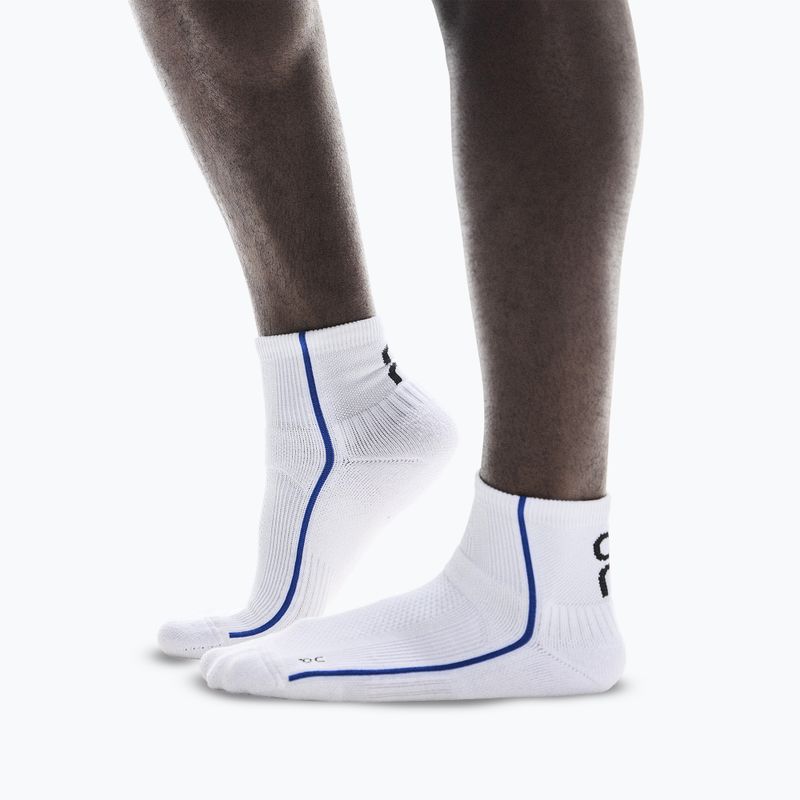 Socken On Court Mid white/indigo 2