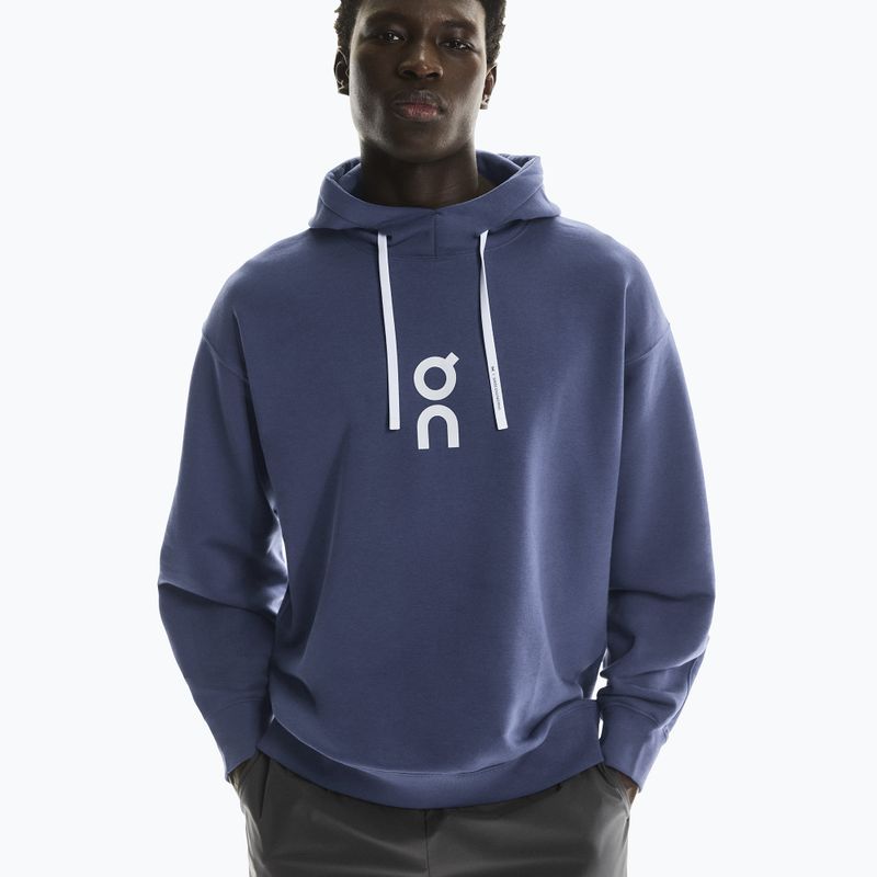 Herrenpullover On Running Club Hoodie Acai 4