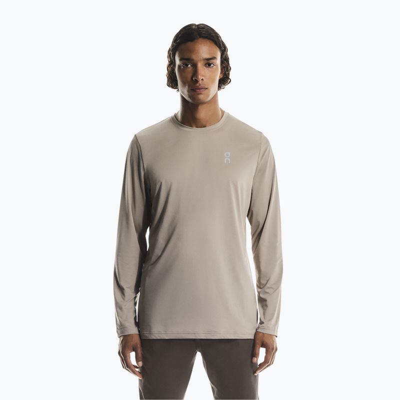 Men's On Core Long-T ungefärbt-weißes Lauf-Longsleeve