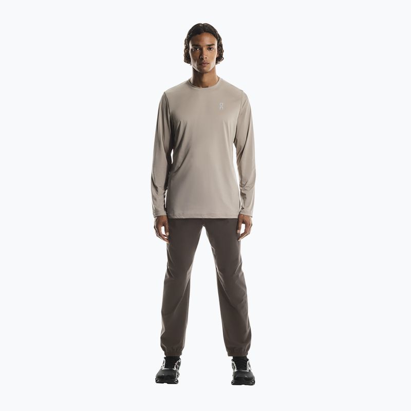 Men's On Core Long-T ungefärbt-weißes Lauf-Longsleeve 2
