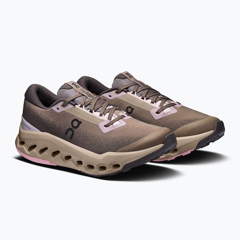 Damen Laufschuhe On Cloudsurfer Trail 2 Waterproof cinder/desert 10