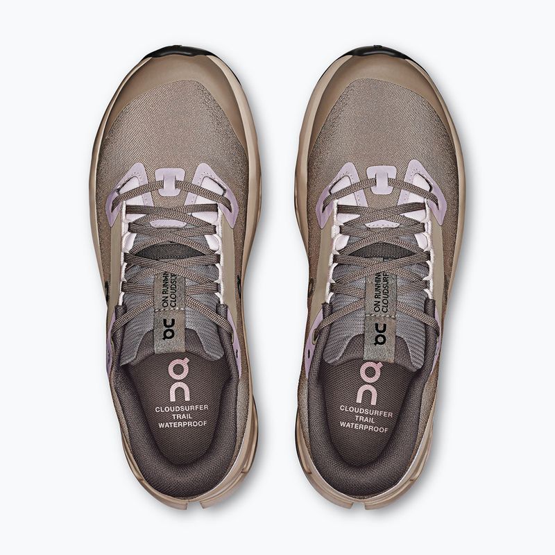 Damen Laufschuhe On Cloudsurfer Trail 2 Waterproof cinder/desert 13