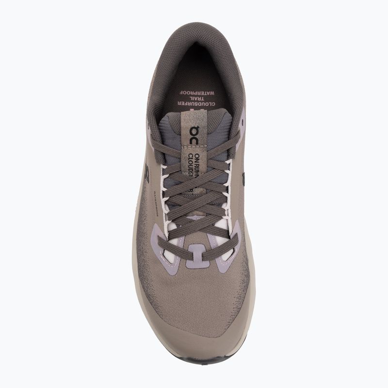 Damen Laufschuhe On Cloudsurfer Trail 2 Waterproof cinder/desert 5