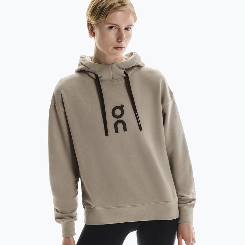 Damenpullover On Running Club Hoodie desert 4