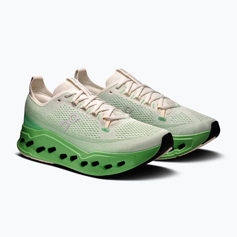 Herren Laufschuhe On Cloudsurfer Max elfenbein/honeydew 3